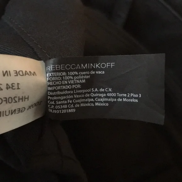 REBECCA MINKOFF | Large Black Leather Tote / Weekender Bag - Picture 15 of 16